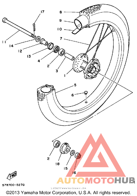 Переднее колесо