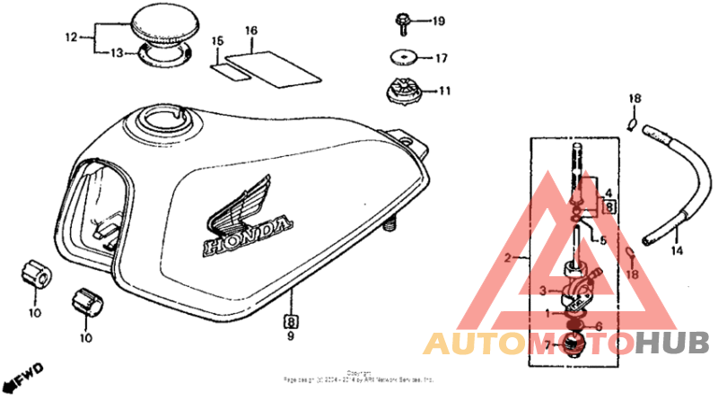 Fuel tank 82-85