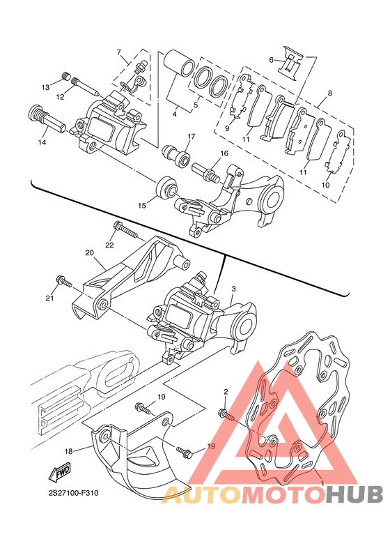 Задний суппорт