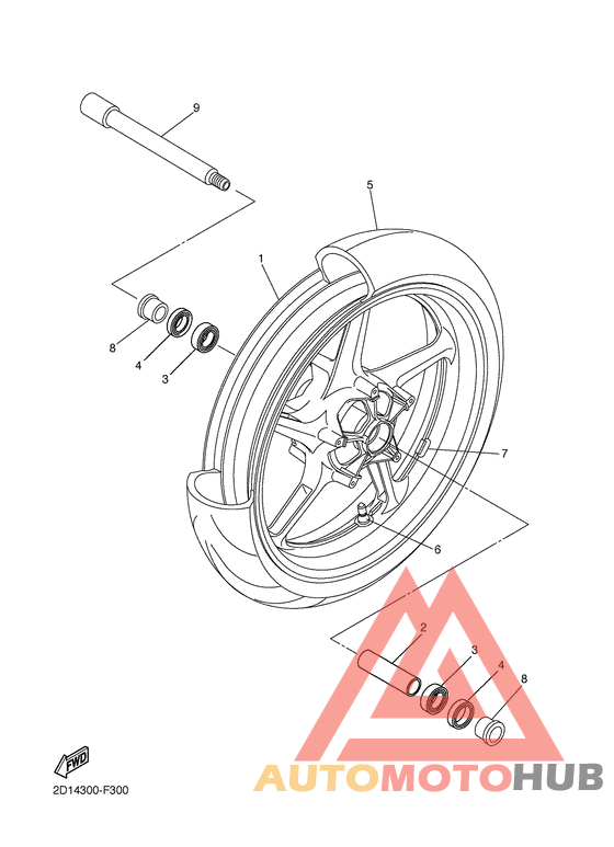 Переднее колесо