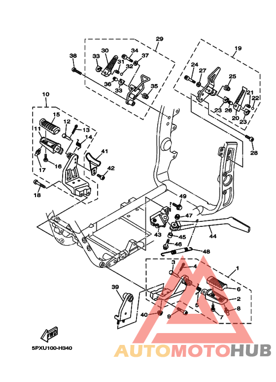 Support & repose pied