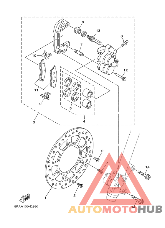 Передний суппорт