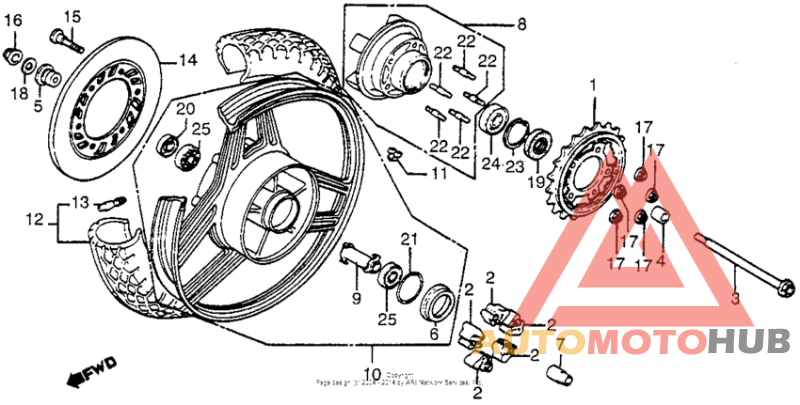 Переднее колесо