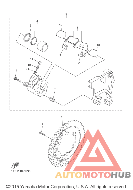 Задний суппорт