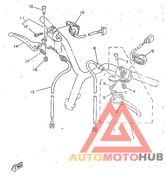 Handle switch. lever