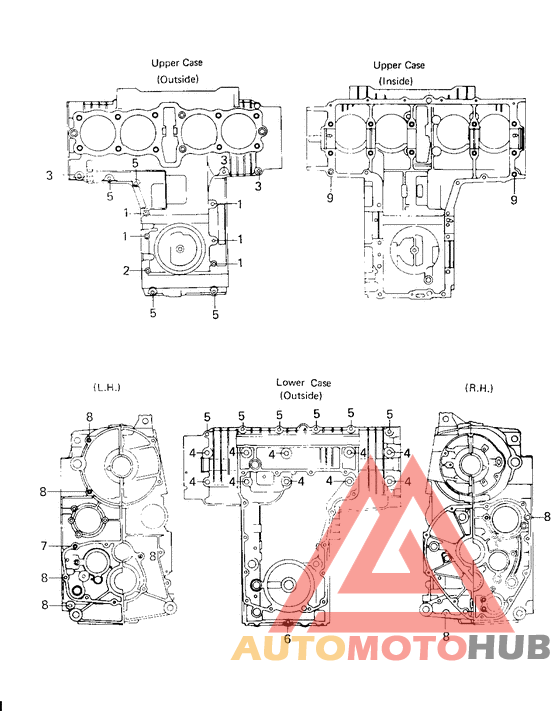 Crankcase bolt & stud pattern
