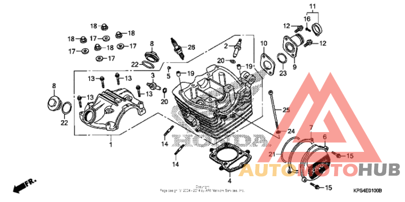 Cylinder head cover + cylinder head