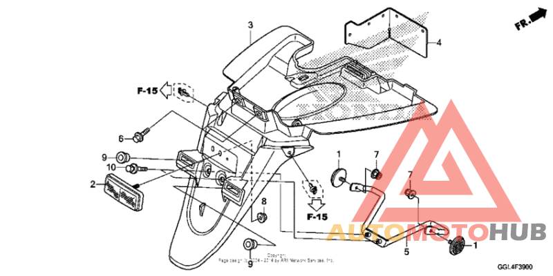 Задний бампер