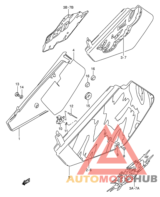 Обтекатель задний