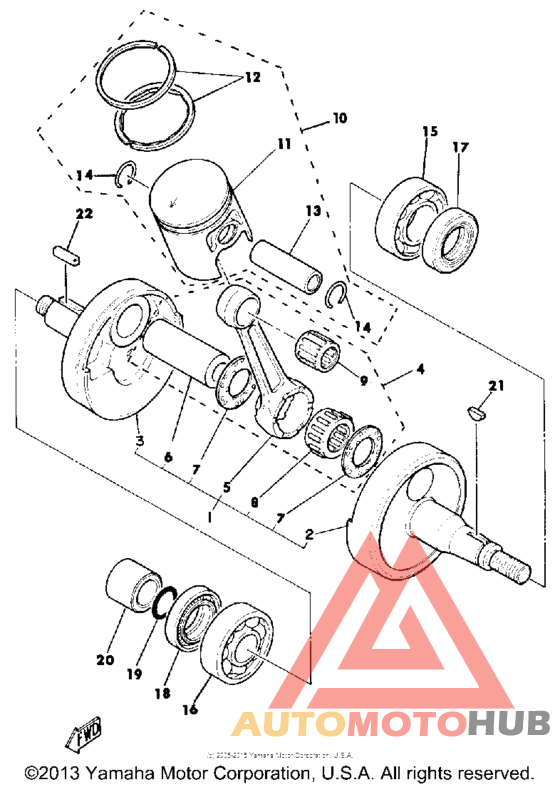 Crankshaft-piston