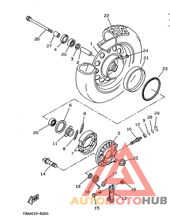 Переднее колесо
