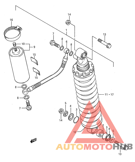 Задние амортизаторы