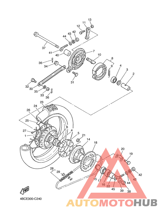 Переднее колесо