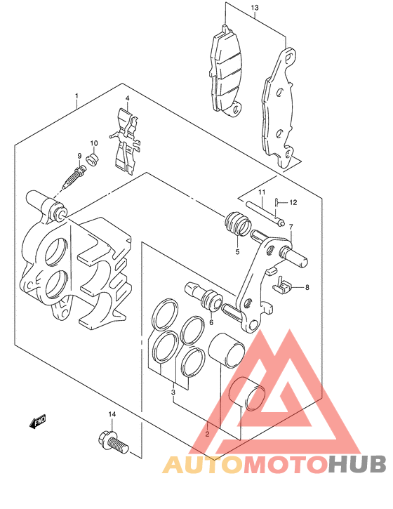 Передний суппорт