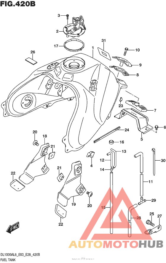Fuel Tank (Dl1000Al6 E28)