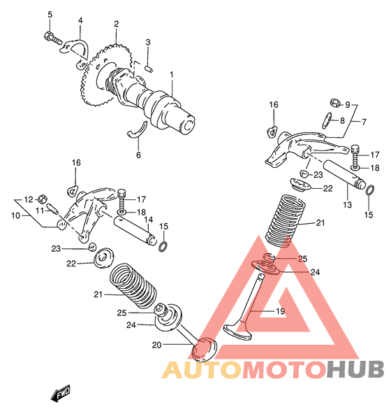 Распределительный вал-клапаны