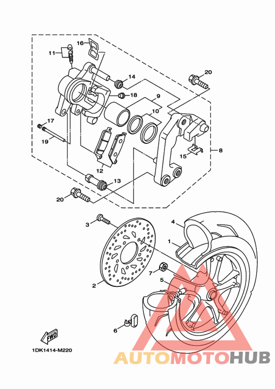 Переднее колесо
