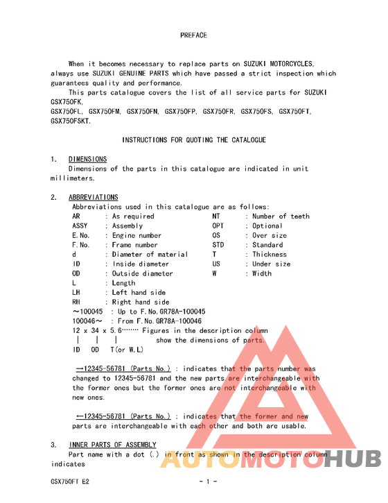 Catalog preface