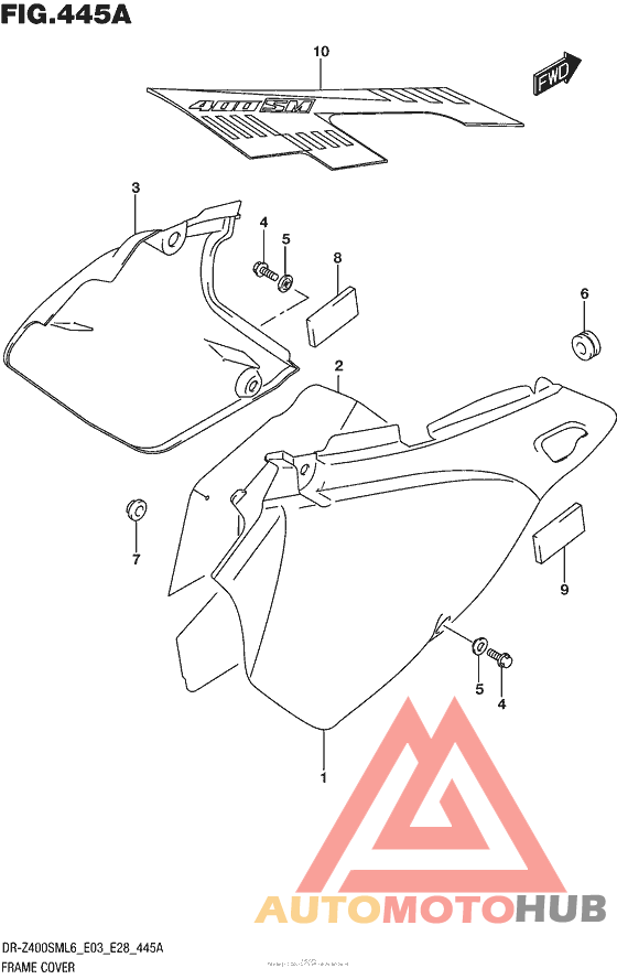 Frame Cover (Dr-Z400Sml6 E03)