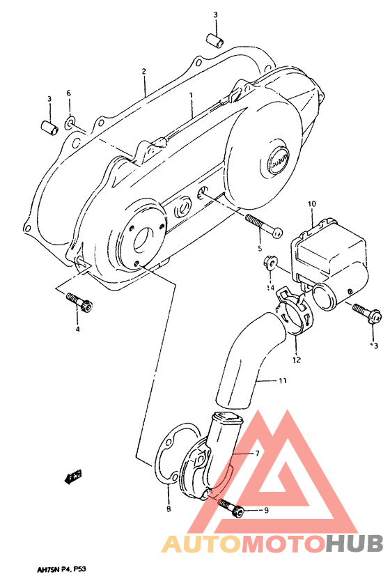 Crankcase left cover