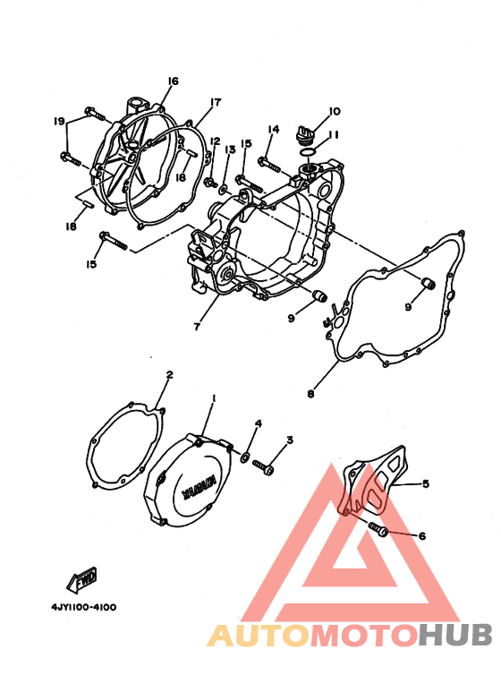 Crankcase cover ass`y  (v