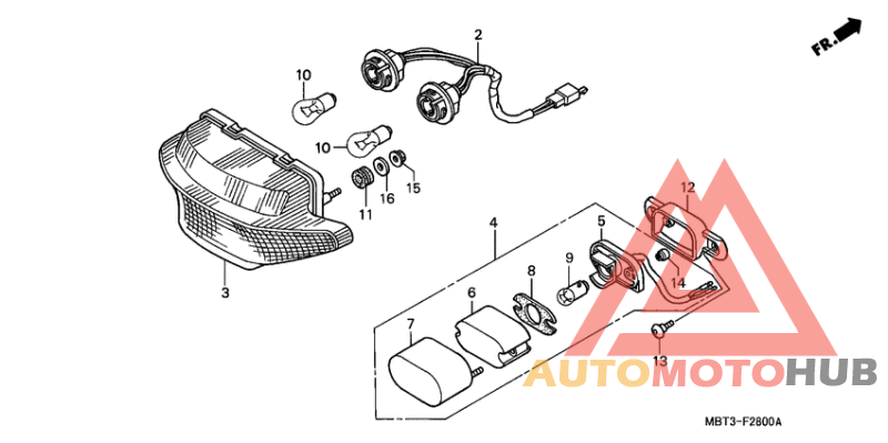 Taillight unit ass`y