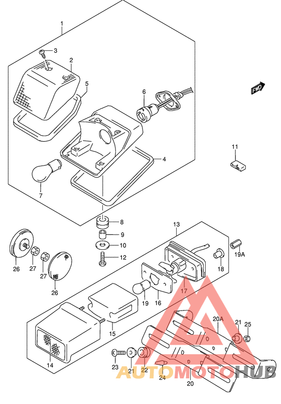 Задний фонарь