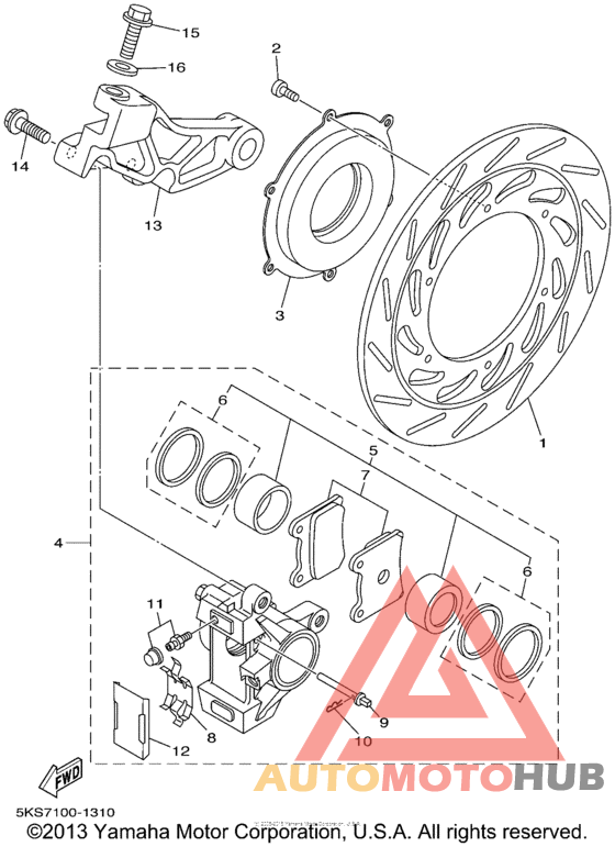 Задний суппорт