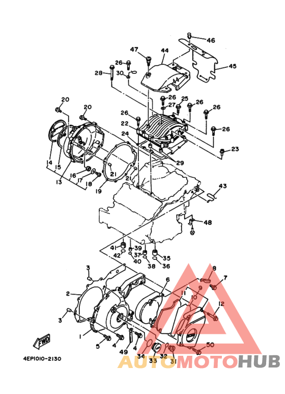 Crankcase cover ass`y  (v