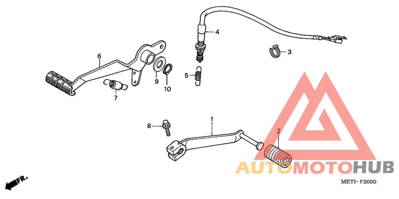 Brake pedal/ change pedal