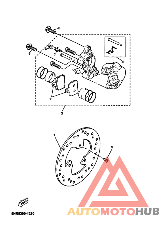 Задний суппорт