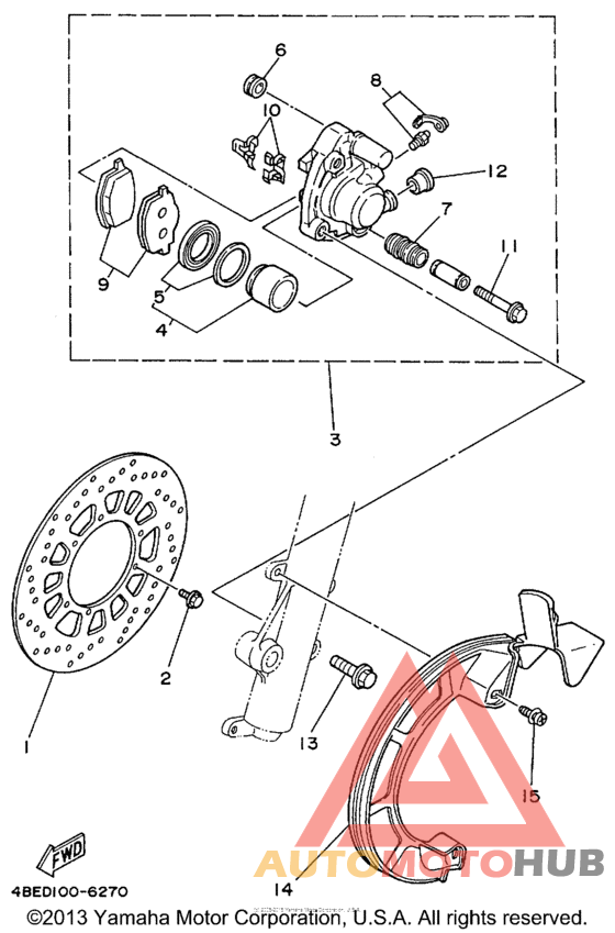 Передний суппорт
