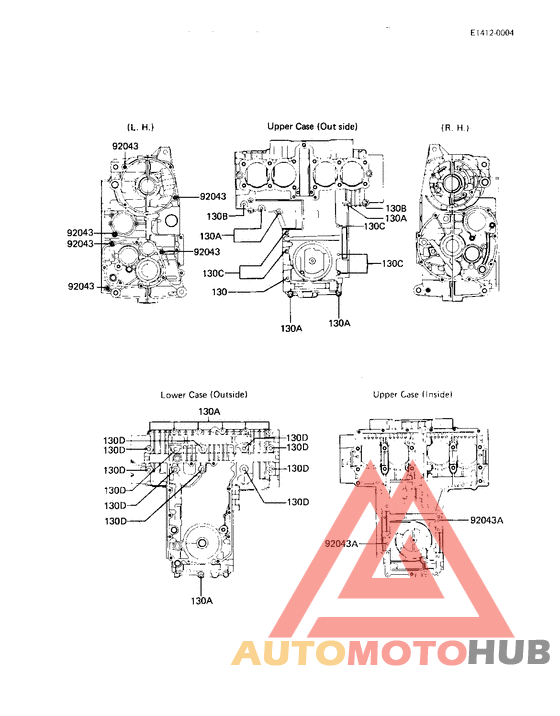 Crankcase bolt & stud pattern