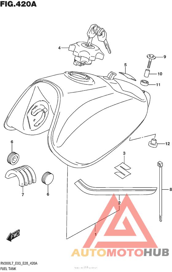 Fuel Tank (For Ysf,019) (Rv200L7 E03)