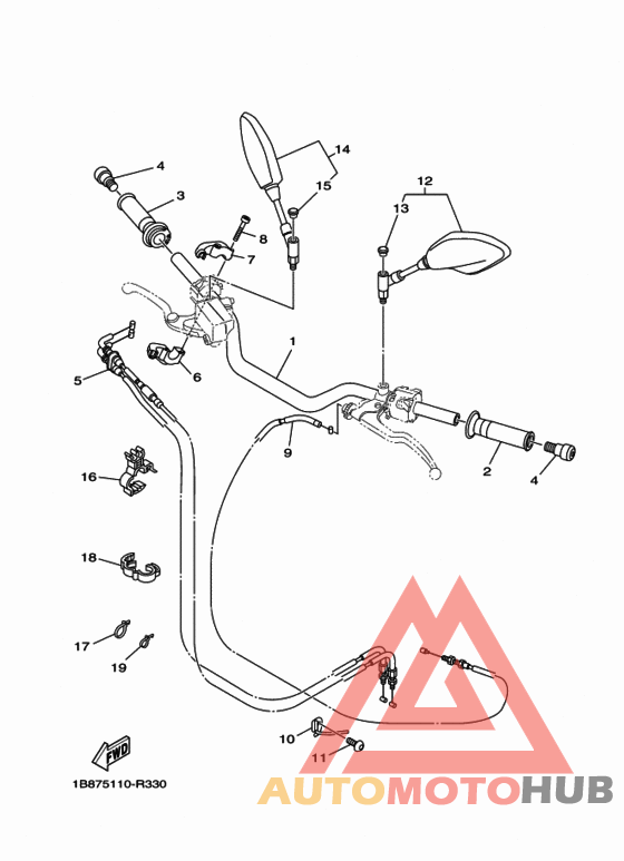 Steering handle & cable