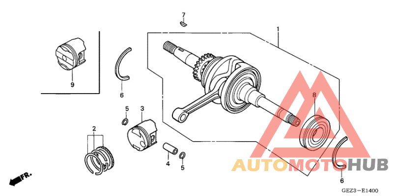 Вал коленчатый