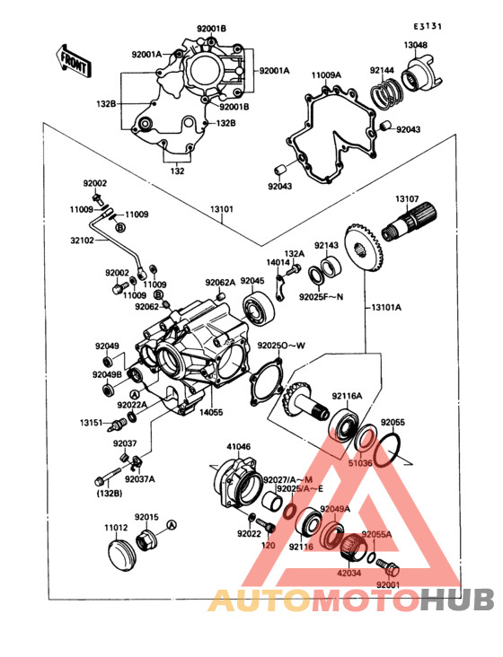 Front bevel gear(1/2)