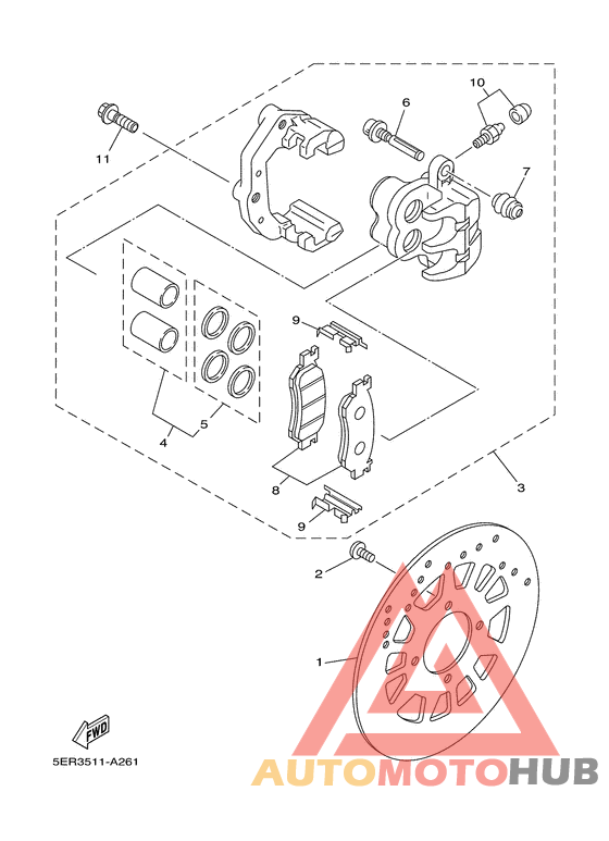Передний суппорт