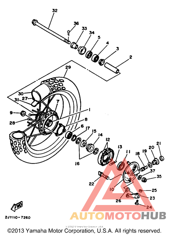 Переднее колесо