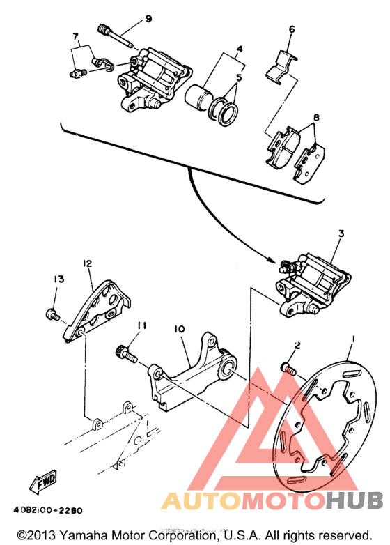 Задний суппорт