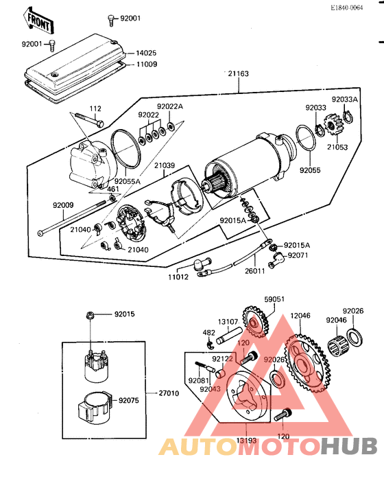 Starter motor/starter clutch