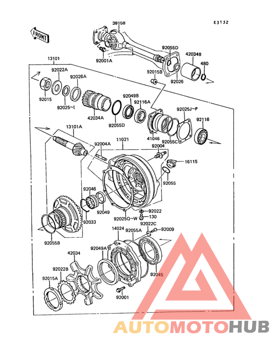 Drive shaft/final gear(1/2)