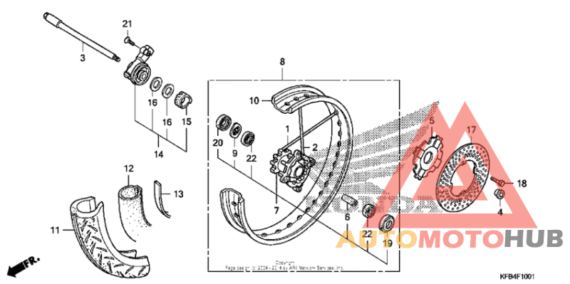 Переднее колесо