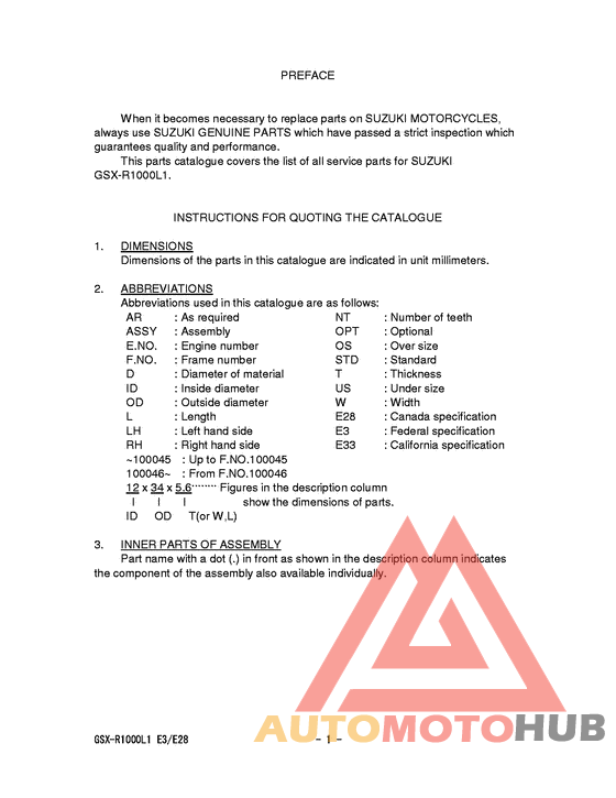 Catalog preface