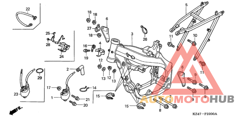 Frame body/ ignition coil