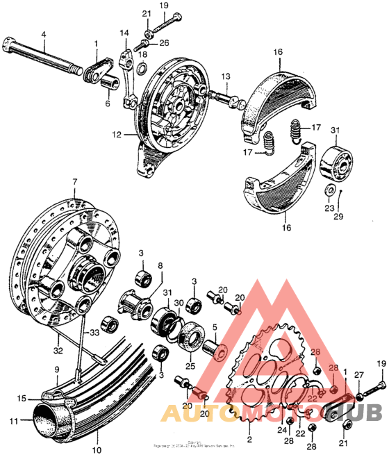 Cl175 rear wheel