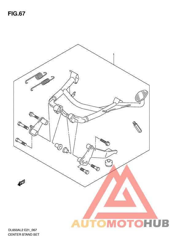 Center stand set