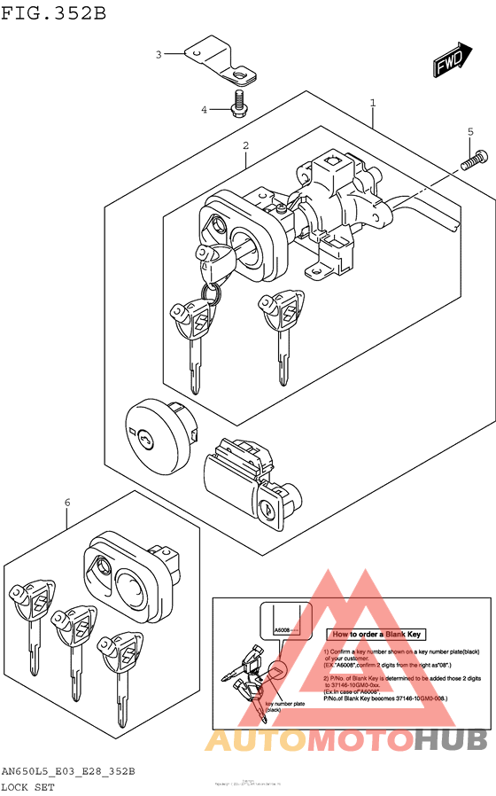 Lock Set (An650L5 E33)