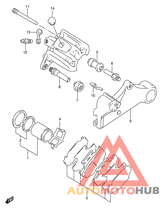 Задний суппорт
