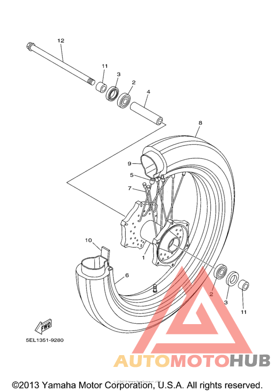 Переднее колесо